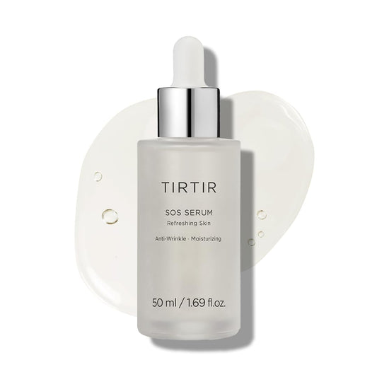TIRTIR SOS Serum - Radiant Glow Boosting Face Serum - Plumping, Anti Aging, Hydrating - Visibly Smooth and Glowy Skin - Fragrance Free for All Skin Types, 1.69 fl.oz.