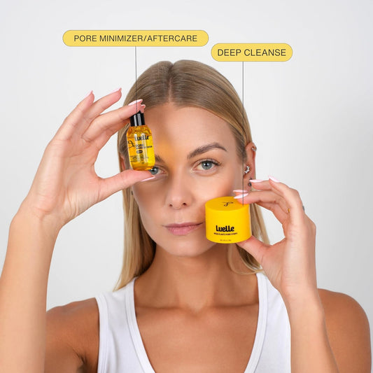 Blackhead Remover Pore Strips & Pore Minimizer Serum Bundle – 2-Step Pore Deep Cleansing & Pore Refine System for Smooth, Clear Skin